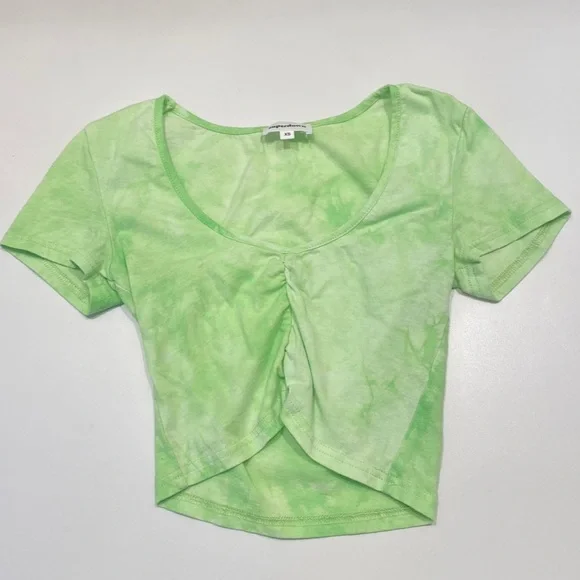 Superdown green crop top - Picture 2 of 4
